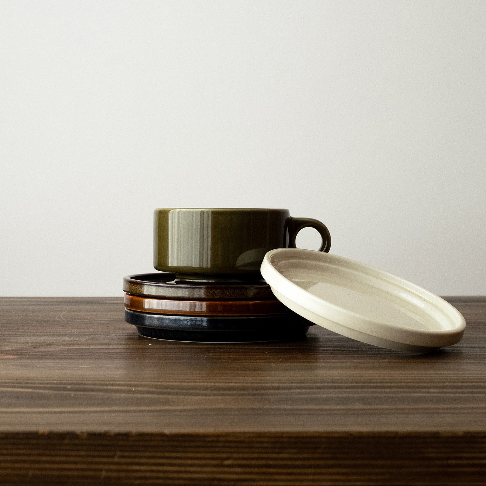 日本製 美濃燒 咖啡杯 好收納 可疊放 素色 好看 質感 餐具 器皿 日本器皿